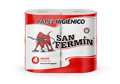 Papel Higiénico San Fermín Rojo X 4